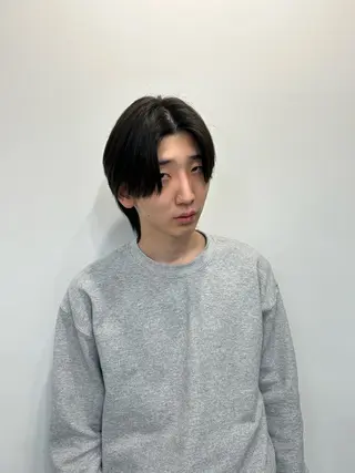 ミディアム メンズ sunc所属・レイヤーカット ワンホンヘアそうたのヘアスタイル