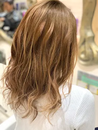ロング カラー 松吉 純平のヘアスタイル
