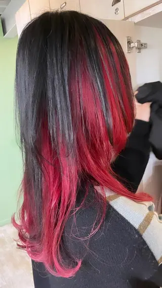 セミロング ウルフカット/ボブ りなのヘアスタイル