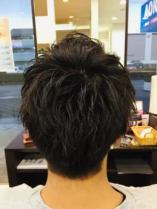 ショート メンズ 阿久津 泰幸のヘアスタイル
