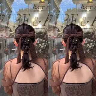 セミロング ヘアアレンジ ☻モエカ/ハイトーン アレンジ☻のヘアスタイル