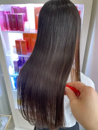 ロング 髪質改善/縮毛矯正 /ブリーチ矯正/岡部のヘアスタイル