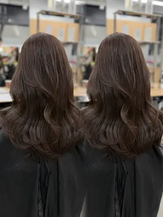 ロング カラー Sea Shinjuku所属・ハッシュカット/ 韓国レイヤーTERUのヘアスタイル