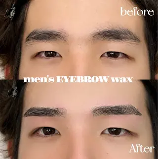 メンズ アイブロウ WHITE  EYE mao🤍🏹のマツエク・マツパデザイン