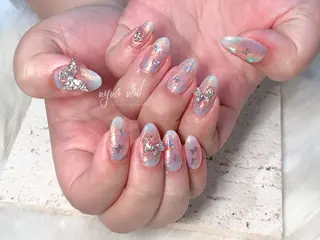ネイル 花 火のネイルデザイン