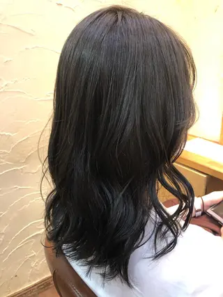 セミロング カラー ✨🌿大人可愛い愛さ れhair🌿✨松本のヘアスタイル