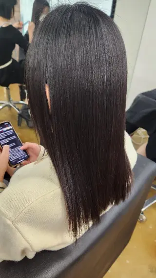 セミロング little×salt所属・透明感カラー✨️ 渋谷/ナカムラのヘアスタイル