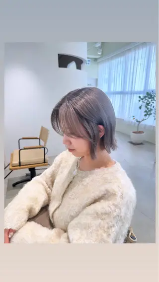 カラー ulu名古屋栄所属・落合しほ/韓国ヘア/ 髪質改善/縮毛矯正のヘアスタイル