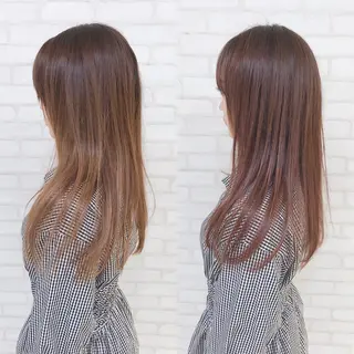 セミロング アビリタ 警固のヘアスタイル