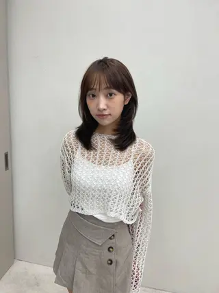 ミディアム 透明感カラー🎨 磯部拓磨のヘアスタイル