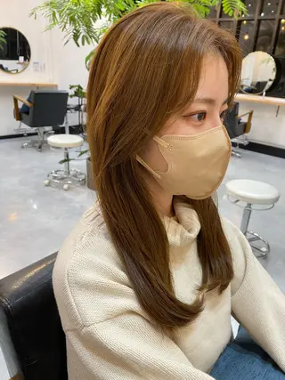 ロング カラー 高梨 菜々のヘアスタイル