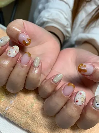 ネイル rukianail 新里のネイルデザイン