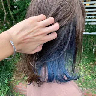 ミディアム カラー Lond jeloud 名古屋所属・髪質改善 の達人/杉原碧仁のヘアスタイル