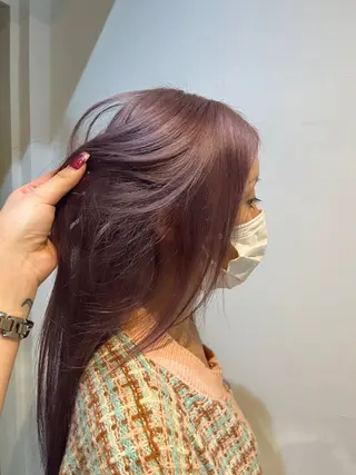 ロング カラー HOMIE TOKYO所属・sora / 渋谷 / ハイトーンのヘアスタイル