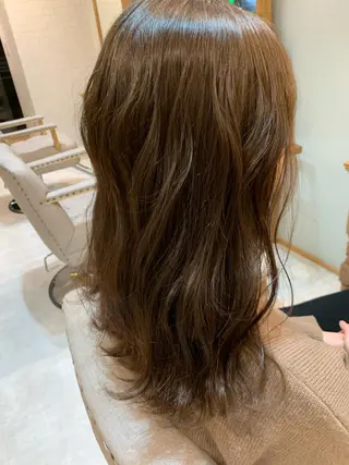 セミロング カラー ぱつボブ/ ショート/YUKIのヘアスタイル