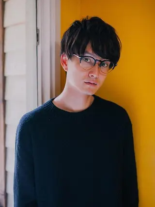 メンズ ハイライト&曲がる 縮毛矯正特化 玉置のヘアスタイル