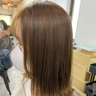 ミディアム カラー 髪質改善色素改善特化 keiのヘアスタイル