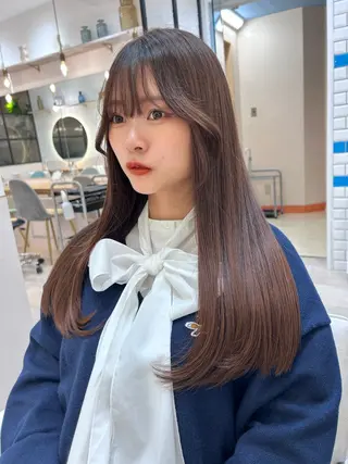 セミロング ボブ/レイヤーボブ/ 髪質改善/梶川 夏季のヘアスタイル