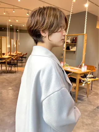 ショート 田中 優菜のヘアスタイル