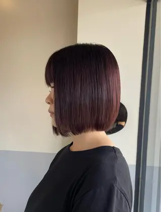 ミディアム 小久保 里紗のヘアスタイル