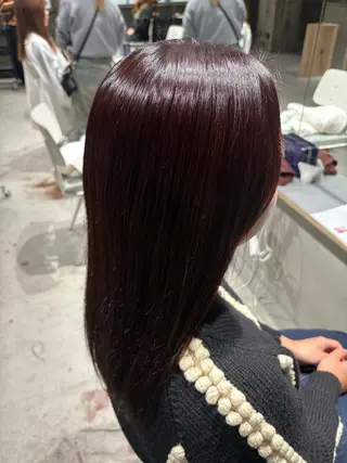 ミディアム カラー 玉置 七海のヘアスタイル