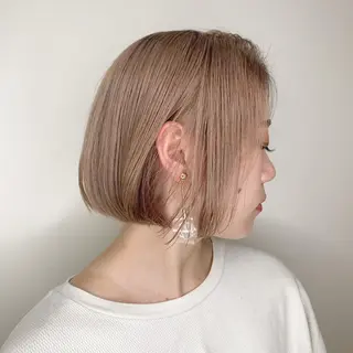 ショート ケリーズグリーン所属・ボブ/艶ハイトーン 森田/嵩士のヘアスタイル