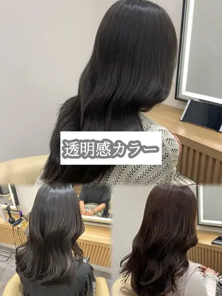 ロング カラー 大宮韓国風レイヤー カット吉田こうすけのヘアスタイル