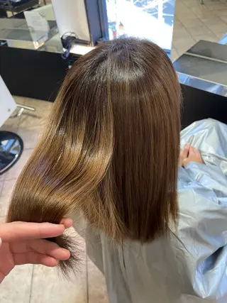 ミディアム パーマ 川崎 龍馬のヘアスタイル