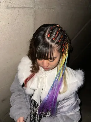 ショート Hair salon TOMMY所属・♮やっしー♮ 🌈派手髪🌈のヘアスタイル