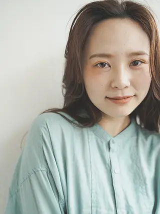 ロング 柳下 涼のヘアスタイル