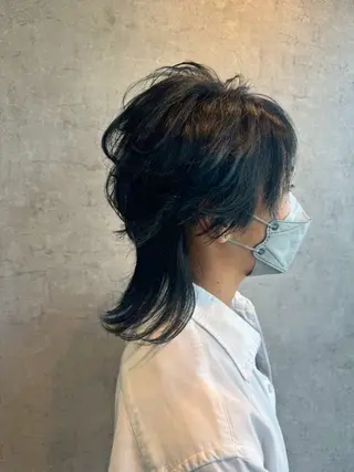 カラー メンズ 丸山 雷世のヘアスタイル