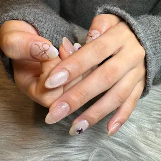 ネイル EARTH守谷店所属・🩶EARTH守谷店 YURA🦋のネイルデザイン