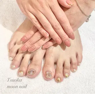 ネイル 🌙都岡 ムーンネイルのネイルデザイン