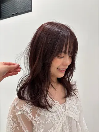 ロング カラー 0:00/japon所属・森川 希莉江のヘアスタイル