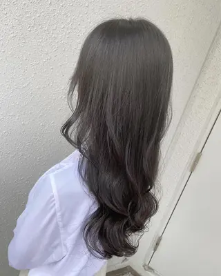 ロング カラー 後藤紗英/髪質改善 /オリーブベージュのヘアスタイル