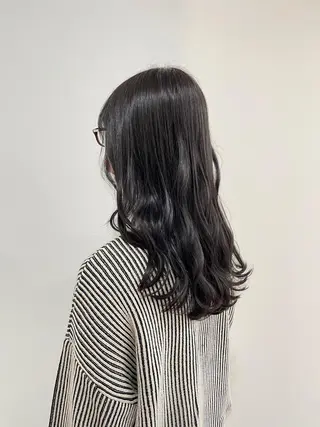 セミロング 🤍似合わせパーマ 奥田沙耶🫧のヘアスタイル