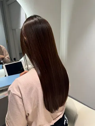 ロング カラー 透明感カラー/ハイト ーン/メイク/umiのヘアスタイル