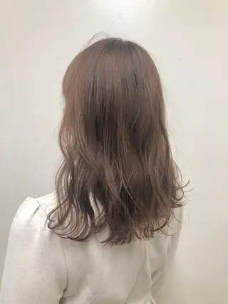 セミロング カラー ヘアアレンジ 🧶ブリーチカラー TERU🧶のヘアスタイル