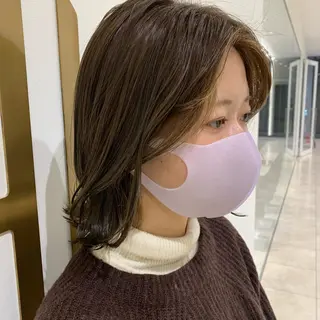 ミディアム カラー 💎K-two名古屋 安田ちづる💎のヘアスタイル