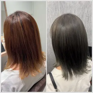 ミディアム カラー SALOWIN 神戸三宮店所属・【三宮/ブリーチ なしカラー】高田祐也のヘアスタイル