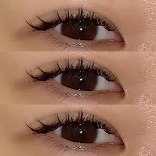 マツエク・マツパ 肌に馴染むハイトーン /ミルクティーカラーのヘアスタイル