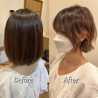 ミディアム パーマ 美容室Natural Spot所属・鈴木 暁斗のヘアスタイル