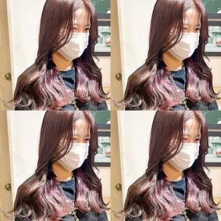 セミロング カラー GO TODAY SHAiRE SALON 新宿店所属・Minami. 🩵 再現性特化ヘアのヘアスタイル