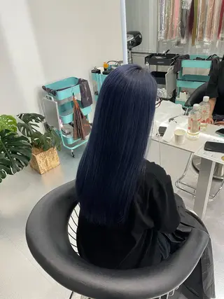 セミロング カラー 野崎 孝章のヘアスタイル