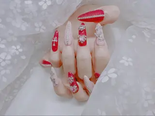 ロング 長さだし専門店 ROKANAILのネイルデザイン