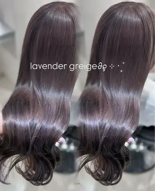 ロング ハイトーン/ミルク ティー🤍reinaのヘアスタイル