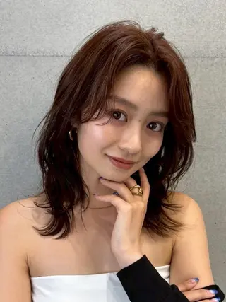 カラー 🩷暖色/ケアブリー チ/nonoka🎀のヘアスタイル