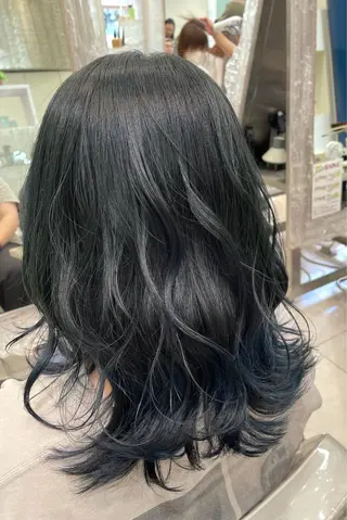 ミディアム カラー トップスタイリスト 石川みやびのヘアスタイル