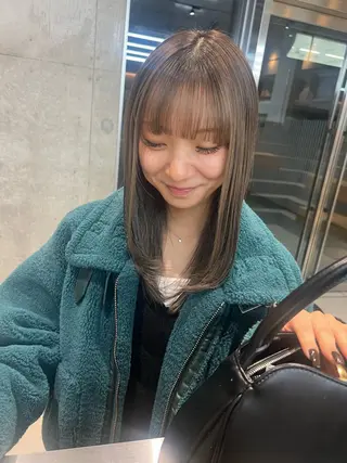 ミディアム カラー 吉沢遣人/レイヤー 艶カラー/パーマのヘアスタイル