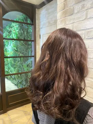 セミロング カラー Alamoa所属・な つのヘアスタイル